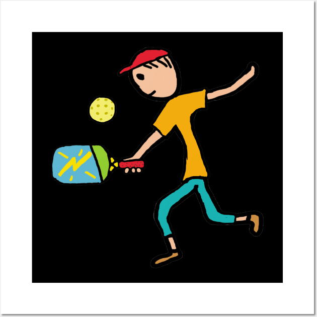 Pickleball Wall Art by Mark Ewbie